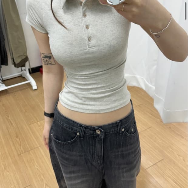 아워캐비넷 티셔츠 ( bonata collar tee )
