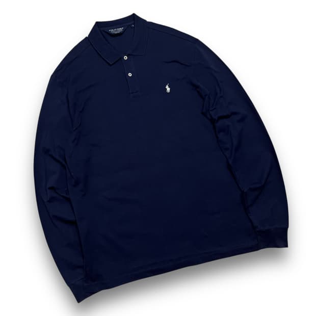 PoLo GOLF Pony Navy Long-Sleeved Shirt