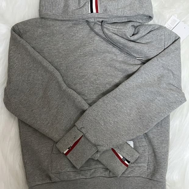 [2] 톰브라운 백삼선 후드티 그레이