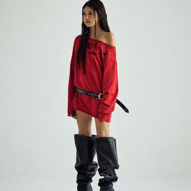 더바이닐하우스 언발란스 티셔츠 