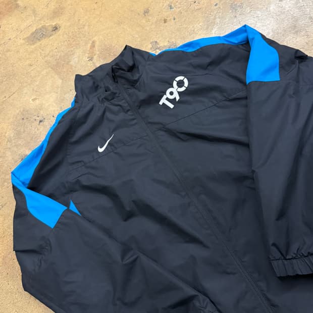[정품/XL] 나이키 T90 블랙 블루 바람막이 자켓 b8