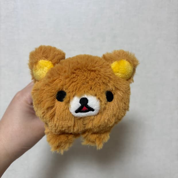 고전 산엑스 후와후와 리락쿠마 인형