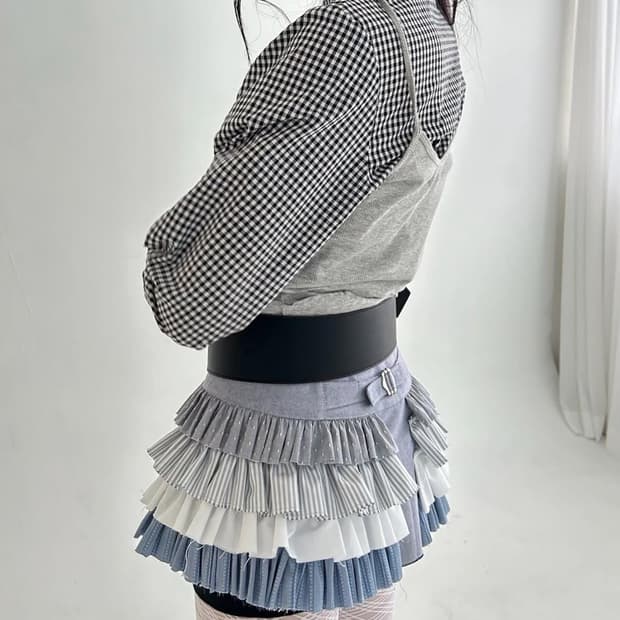 샵페어리 캉캉 패치 스커트
