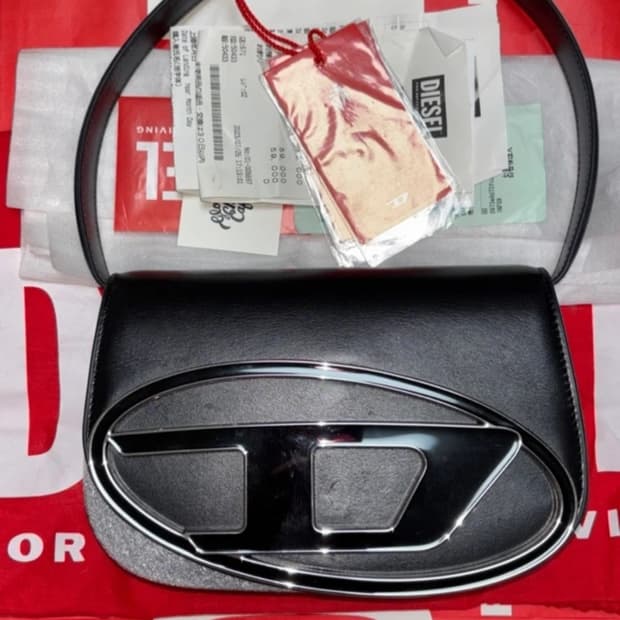 디젤 1DR 블랙 (풀박스 시부야 디젤 매장 구매/ 영수증,더스트,쇼핑백