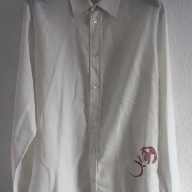 44) 마틴 마르지엘라 09aw 와인 스테인 셔츠