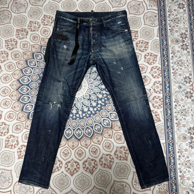 디스퀘어드 백포켓 바이커진48사이즈