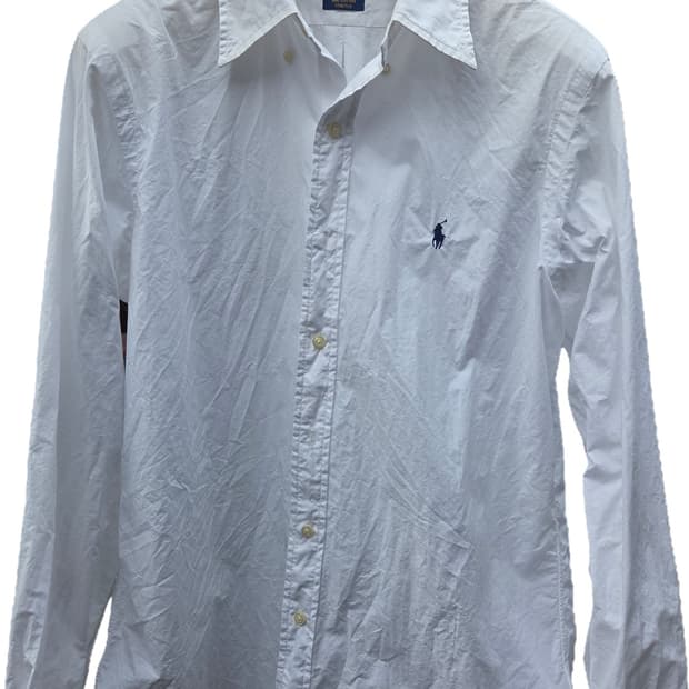 폴로 랄프로렌 화이트 스트레치 셔츠 (M)