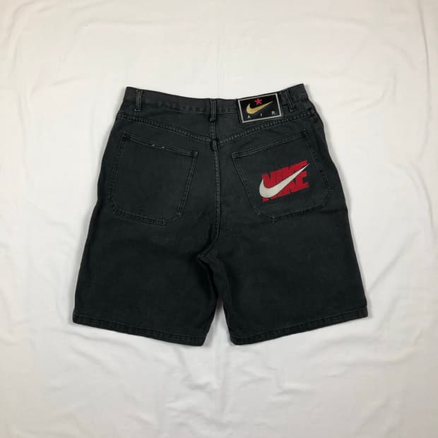 90s 나이키 nike 스펠아웃 스우시 블랙 쇼트팬츠