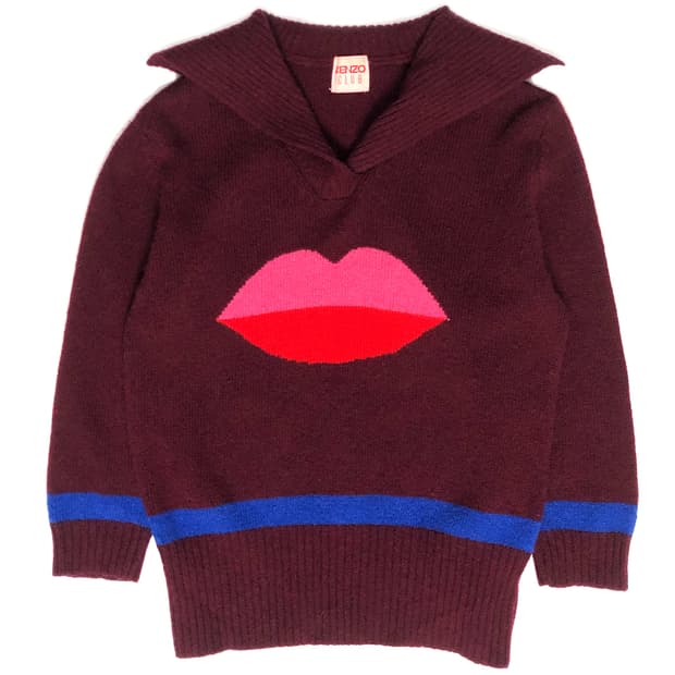 KENZO 입술 니트 
