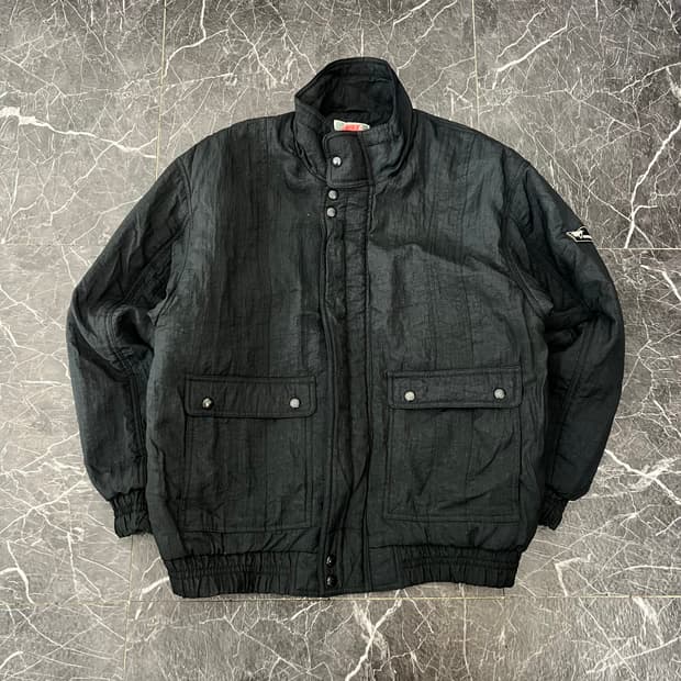 나이키 90s 삼나스포츠 나일론 봄버 누빔 바시티 자켓