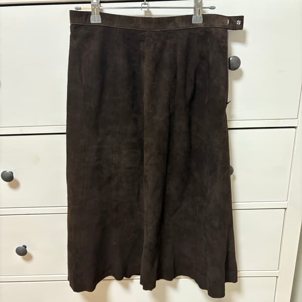 일본 빈티지 브라운 벨벳 스커트