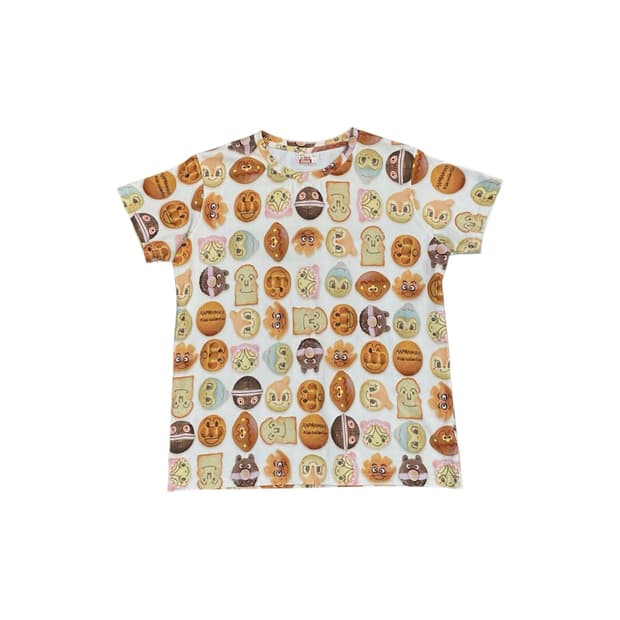 Anpanman 호빵맨 프린팅 반팔 티셔츠