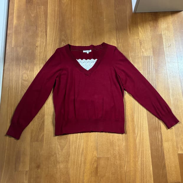 🌹 [희귀템] 일본 빈티지 로라애슐리 레이스 퐁당 니트 🌹