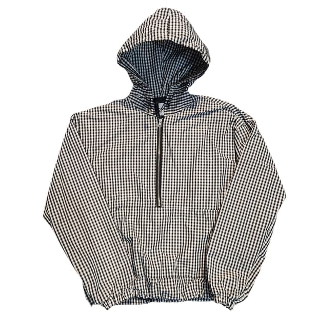 Moment 체크 스트링 아노락 바람막이 