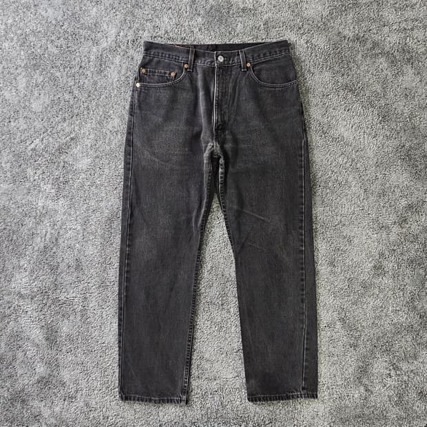 LEVIS 503 블랙 데님 팬츠