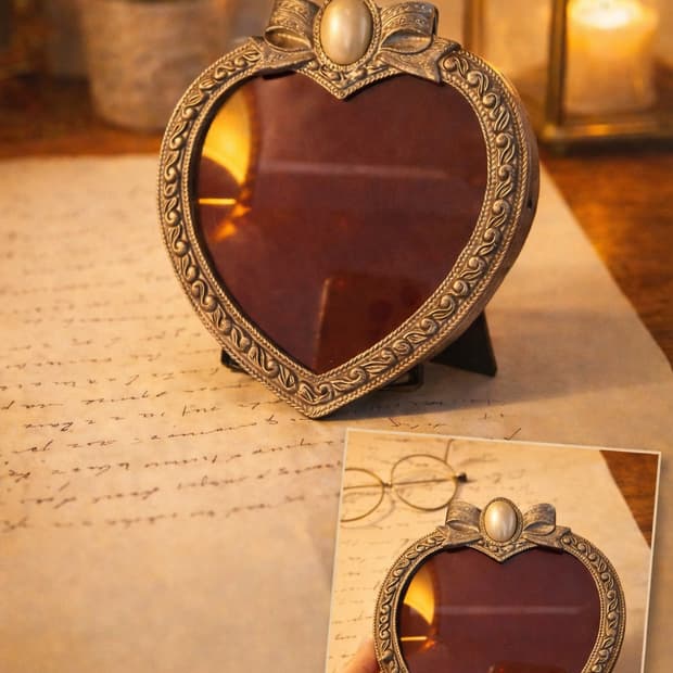 유럽 빈티지 감성 하트 액자입니다