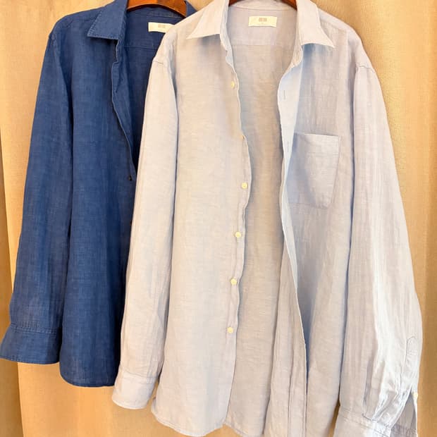 유니클로 린넨셔츠 XL 두벌일괄