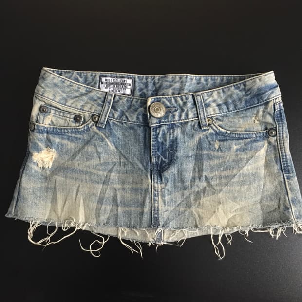 Sly jeans 데님 숏 스커트