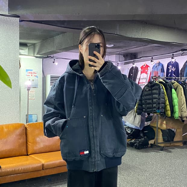 타미힐피거 빅로고 후드 워크자켓 B3285