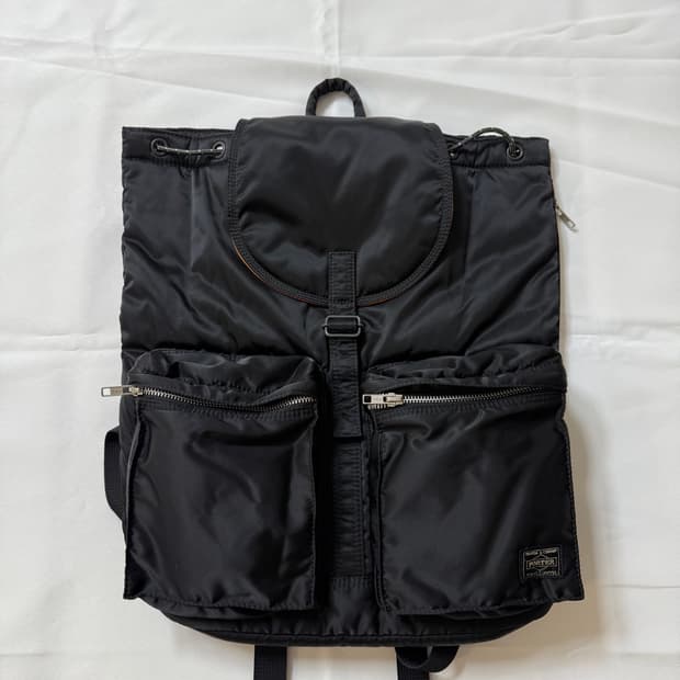 (초미품)PORTER 포터 탱커 백팩 럭색 지퍼 블랙