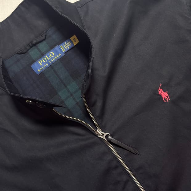 폴로랄프로렌 바라쿠다 바이스윙 해링턴자켓 블랙  XL