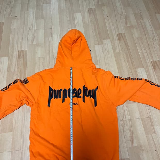 저스틴비버 퍼포즈투어 서울 후드티 M