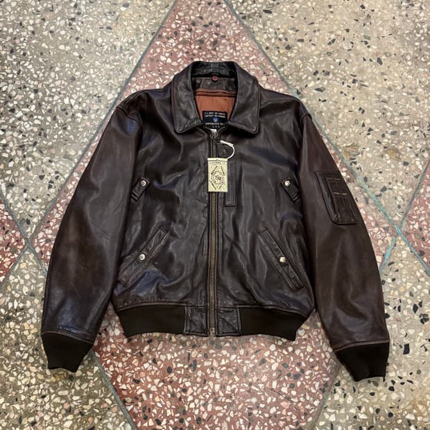 Ameco B-15 레더 자켓 (XL)