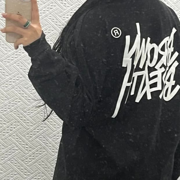 브라운브레스 빅로고 롱슬리브 긴팔 티 L C06482