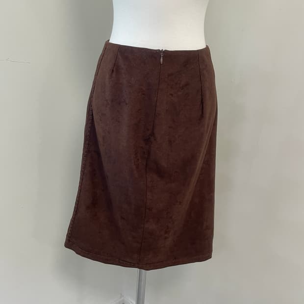 안나수이 브라운 미디 스커트 