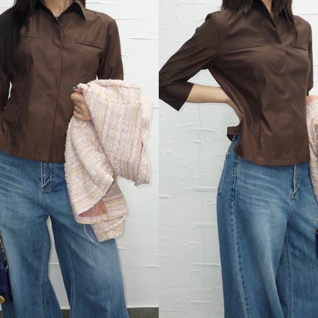 glossy brown shirts