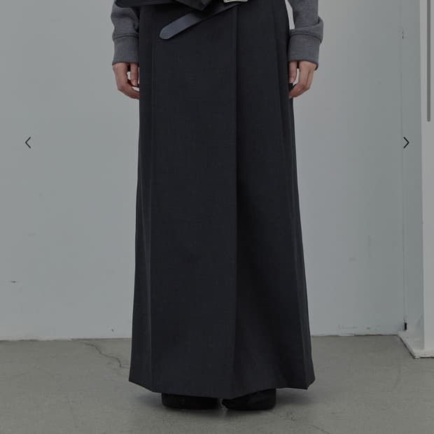 LCDC 스커트 [S] FOLD-OVER CHECK SKIRT (DARK