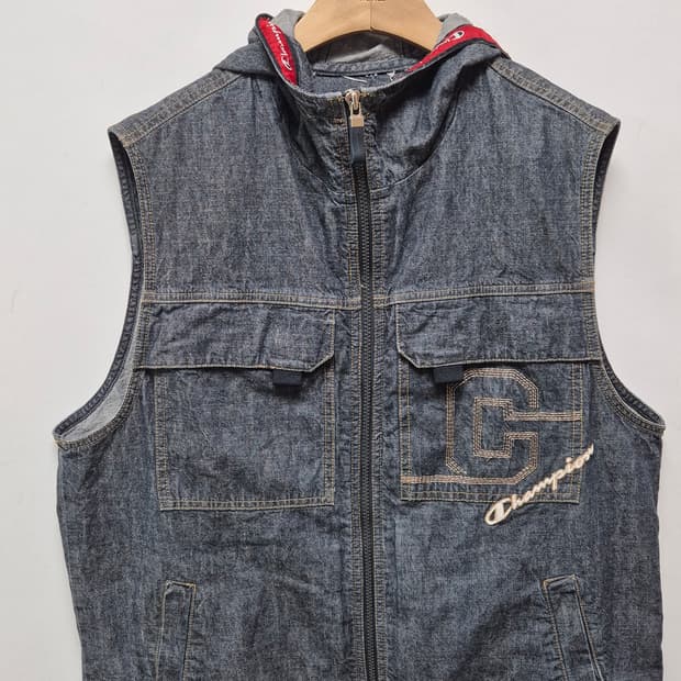 00's 챔피온 데님조끼