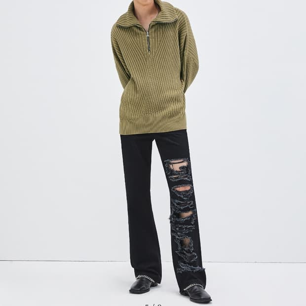 엘무드 맥어보이 하프 집업 니트 44