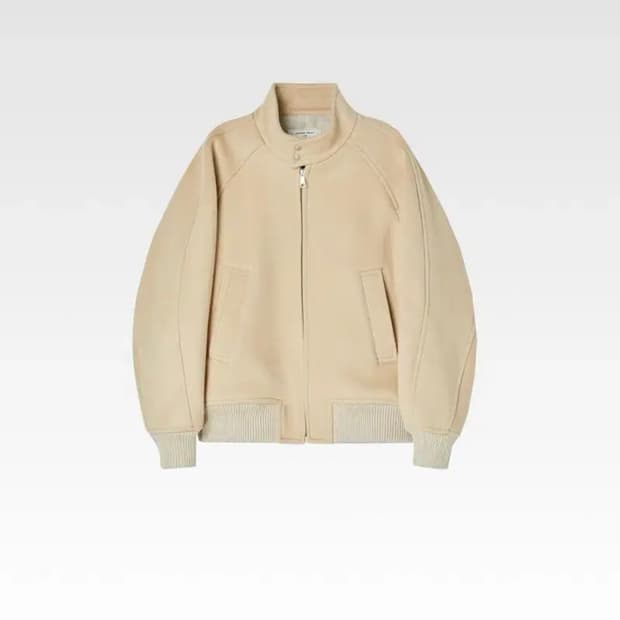 애프터프레이 울 캐시미어 블루종 