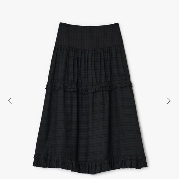 썬번프로젝트 프릴 맥시 스커트