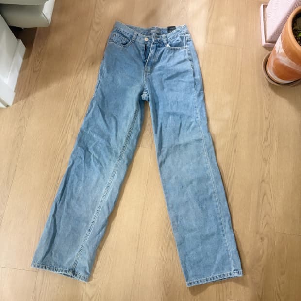 일자핏 데님팬츠