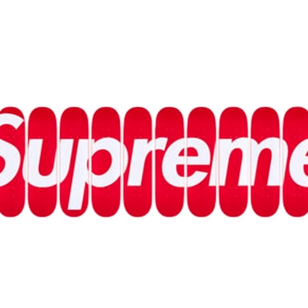 슈프림 박스 로고 스케이트보드 데크 레드 (12개 세트)