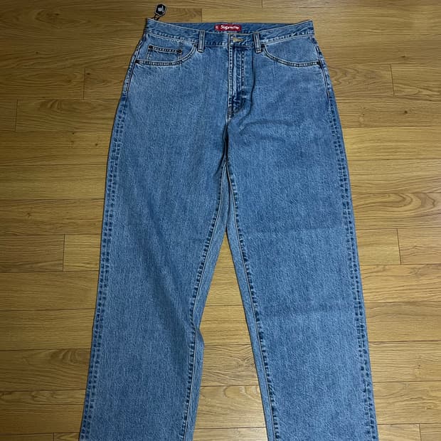 25FW 슈프림 배기 진 워시드 인디고 [32]