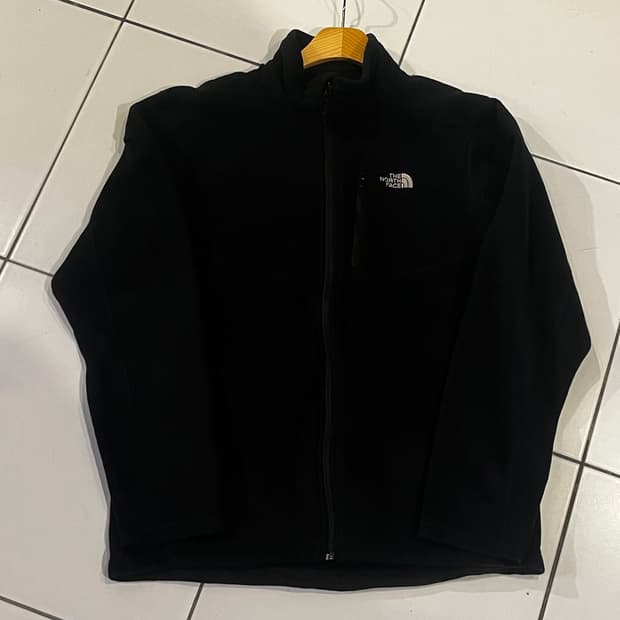 노스페이스 블랙 플리스 집업