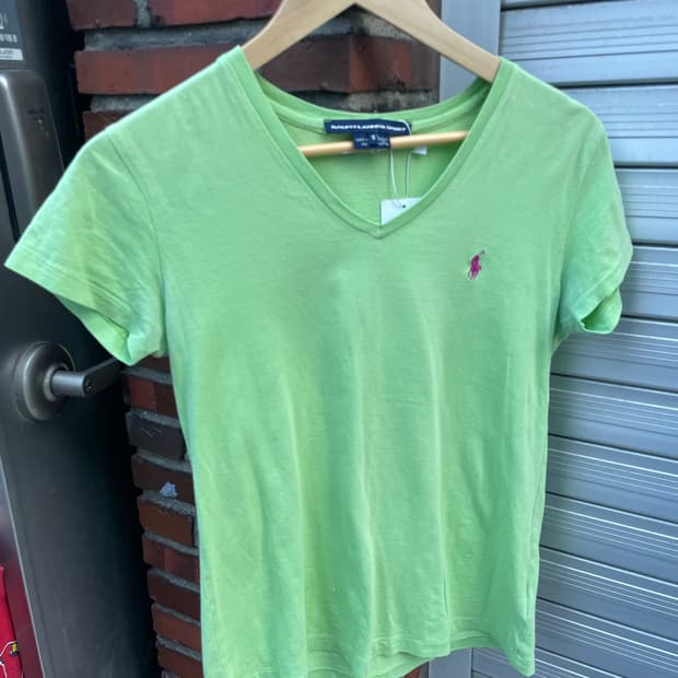 폴로랄프로렌 스포츠 민트그린 브이넥