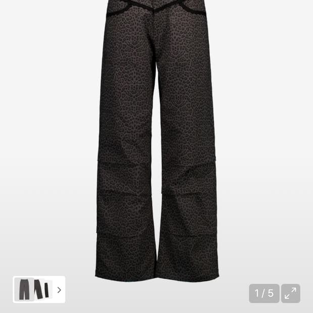 셋업이엑스이 레오파드 레이스 팬츠