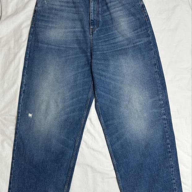 [S]발렌시아가 풀업 데님 팬츠 중청