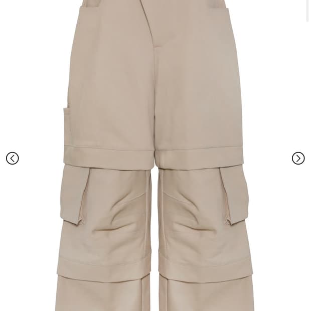 (3)kamien 타이탄 배기 팬츠 베이지