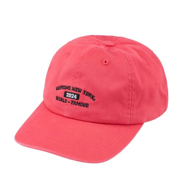 슈프림 24SS 뉴욕 아크 6-패널 핑크 볼캡