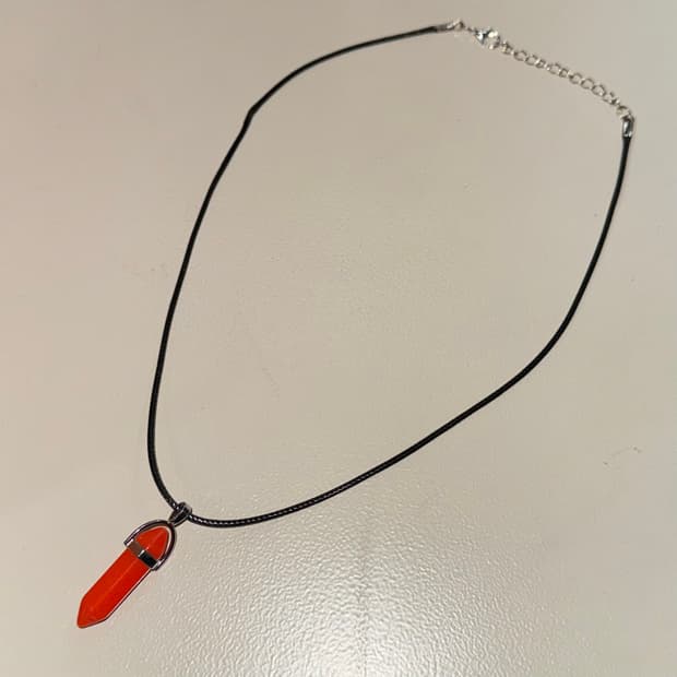 빈티지 에스닉 크리스탈 목걸이  