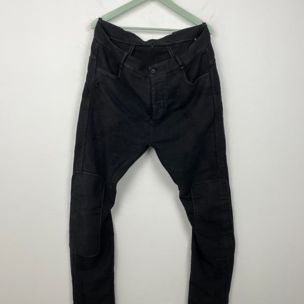 Masnada 수소봉제 왁스 팬츠