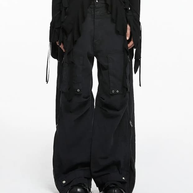 나체 슬레이 카고팬츠 