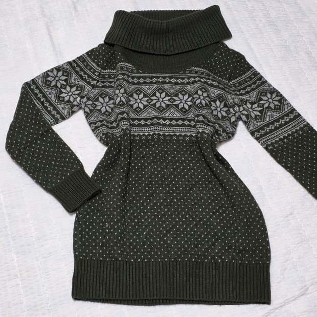 노르딕 연말 겨울 모리걸 니트스웨터