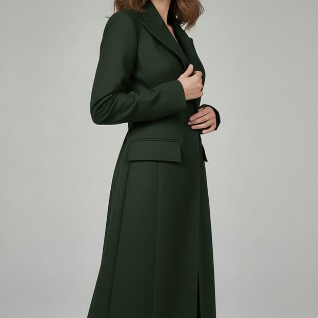 버버리 울 롱코트(UK4/44)