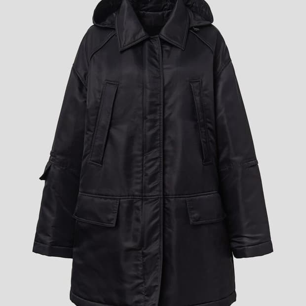 (새상품) 준지(Women) 후드 MA-1 미디 기장 점퍼